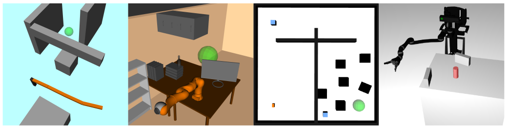 example scenario for POMDP evaluation